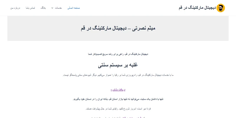 سایت میثم نصرتی