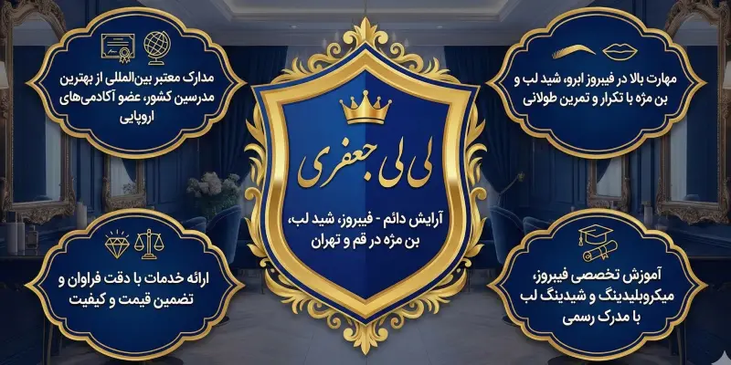 فیبروز ابرو لی لی جعفری قم