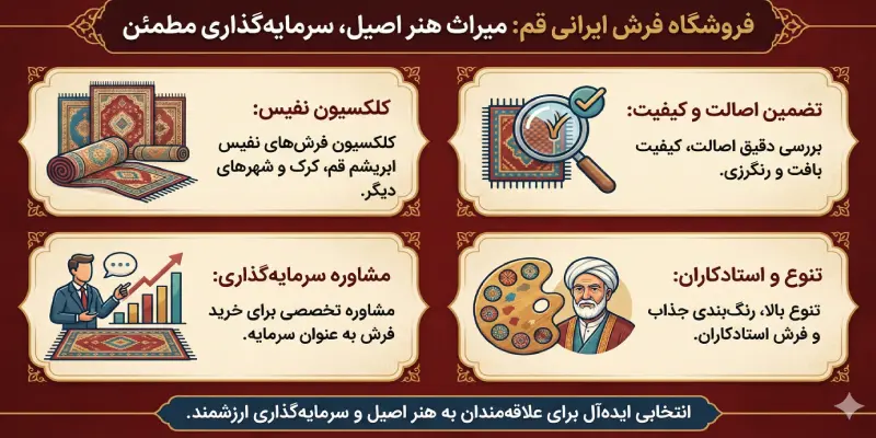 ویژگی های فروشگاه فرش ایرانی