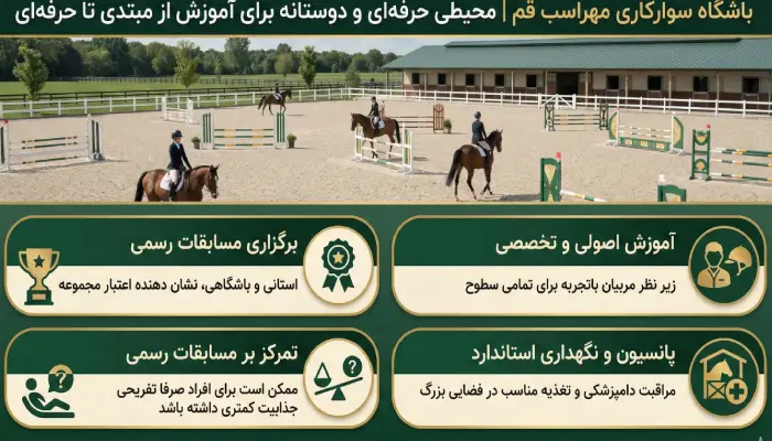 باشگاه سوارکاری مهر اسب قم