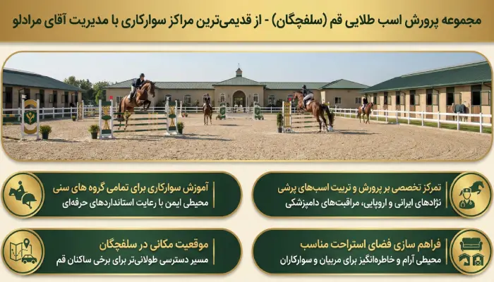 مجموعه پرورش اسب طلایی قم